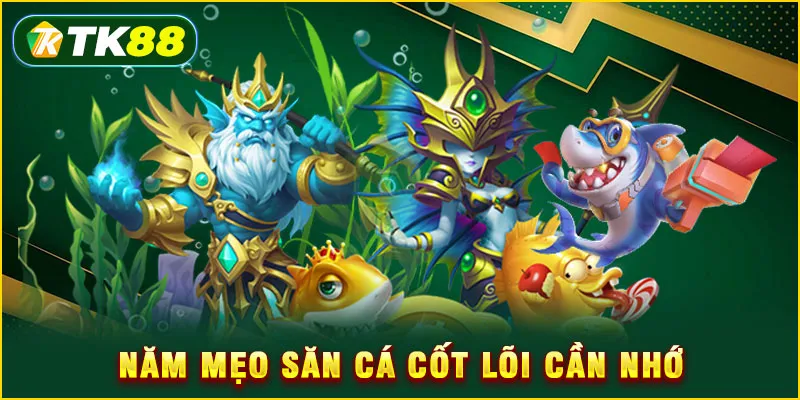 Mẹo săn cá - Bắn đâu trúng đó đổi đời cùng TK88 4 Năm mẹo săn cá cốt lõi cần nhớ